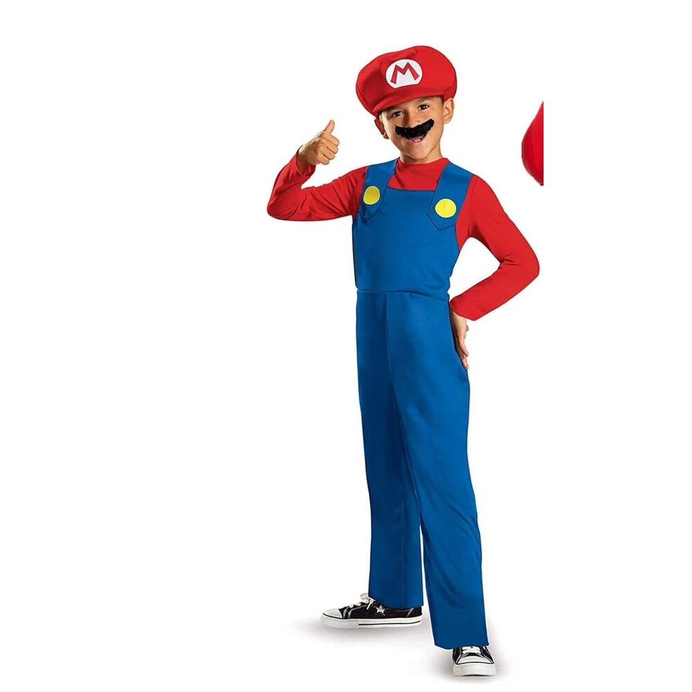 Disguise Nintendo Super Mario Costume L New Mustache not Inc